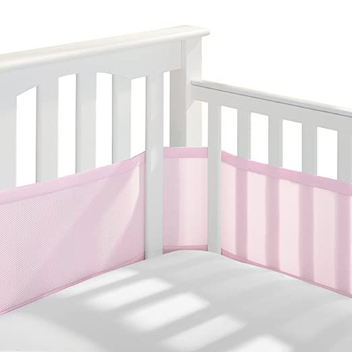 New baby and maternal supplies, multi-color breathable mesh crib pad fence, suitable for 4 panel and small baby beds
