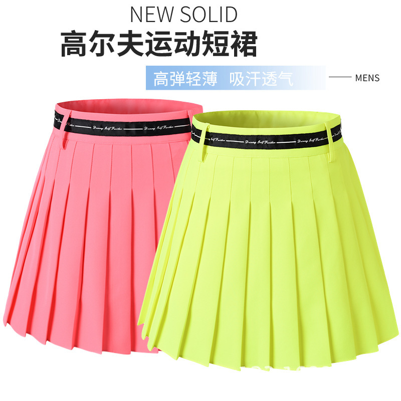 Golf Clothing Korean Summer Skirt Anti-walking Sports Pleated Skirt Skirt Summer Quick-drying Badminton Clothing Golf Clothing Korean Summer Skirt Anti-walking Sports Pleated Skirt Skirt Summer Quick-drying Badminton Clothing