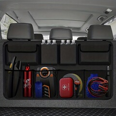 希音Temu車シートバック収納掛け袋suv車載防水収納収納ボックスネットポケット車内用品