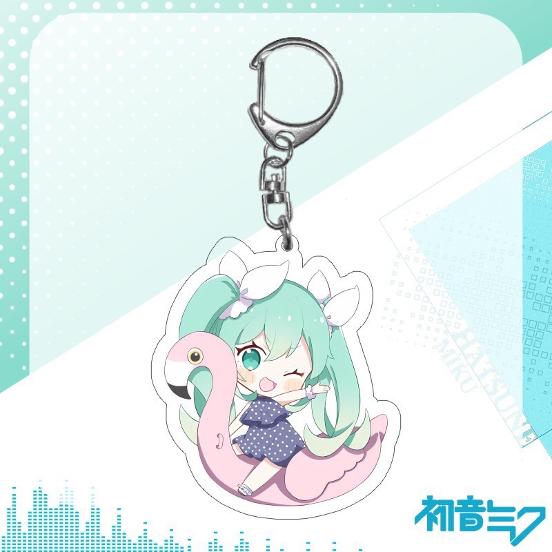 初音ミク桜初音ミク鏡音アニメスター二次元アニメアクリルペンダントキーホルダー|undefined