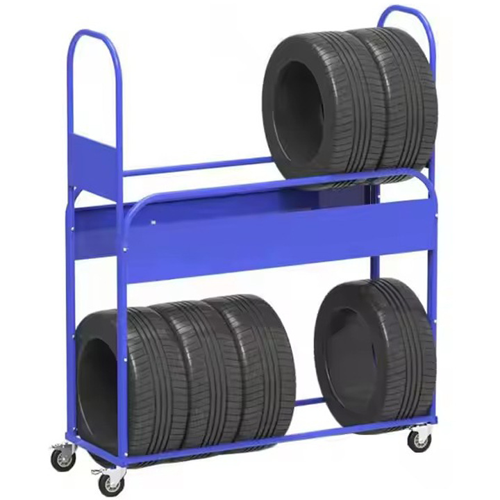 定制定做汽车轮胎展示架仓储货架汽车轮胎用品4S店货架展架轮胎架