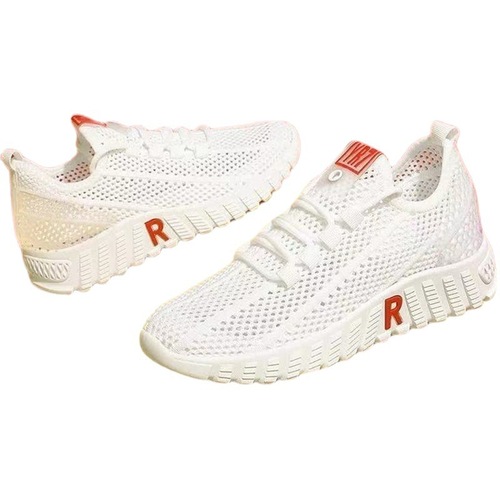 Women's New Style Versatile Old Beijing Mesh Shoes Women's Summer Breathable White Casual Sports Women's Shoes Wholesale