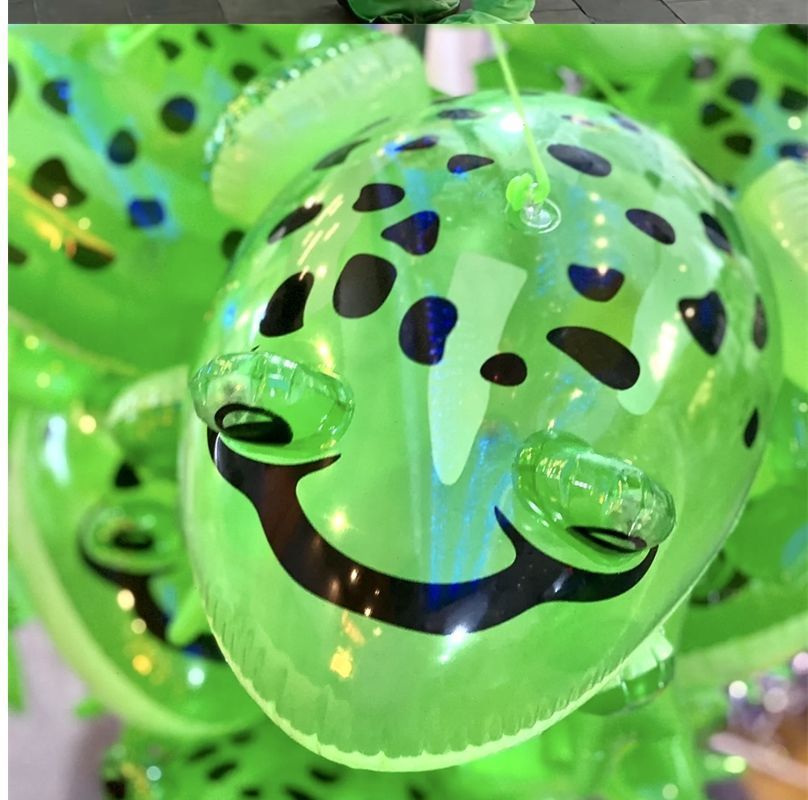 网红青蛙气球批发充气青蛙发光蛤蟆青蛙崽充气迷你小青蛙厂家详情12