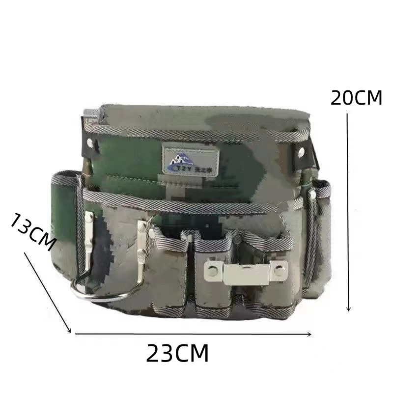 Kit de papel tapiz para trabajar la madera bolsillo de uñas bolsa de uñas resistente al desgaste bolsa de cintura bolsa de uñas multifuncional Kit de bolsillo de cintura