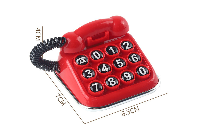 [In Stock] Cross-border Vintage Telephone Temporary Parking Sign, Creative Car Number Plate, Magnetic, Hidden, Anti-Leakage