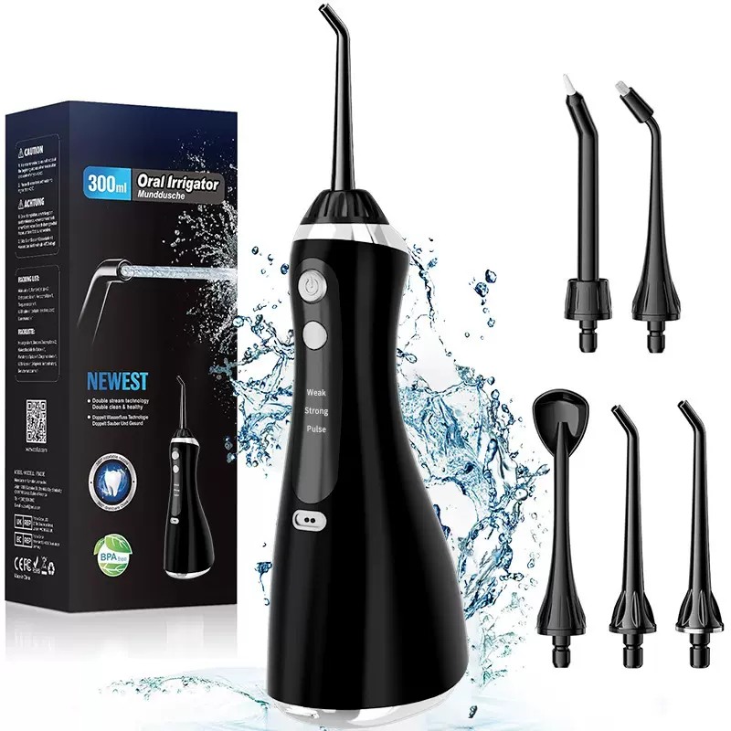 跨境亚马逊电动冲牙器家用便携式牙水线冲牙机活塞泵清洁洗牙器