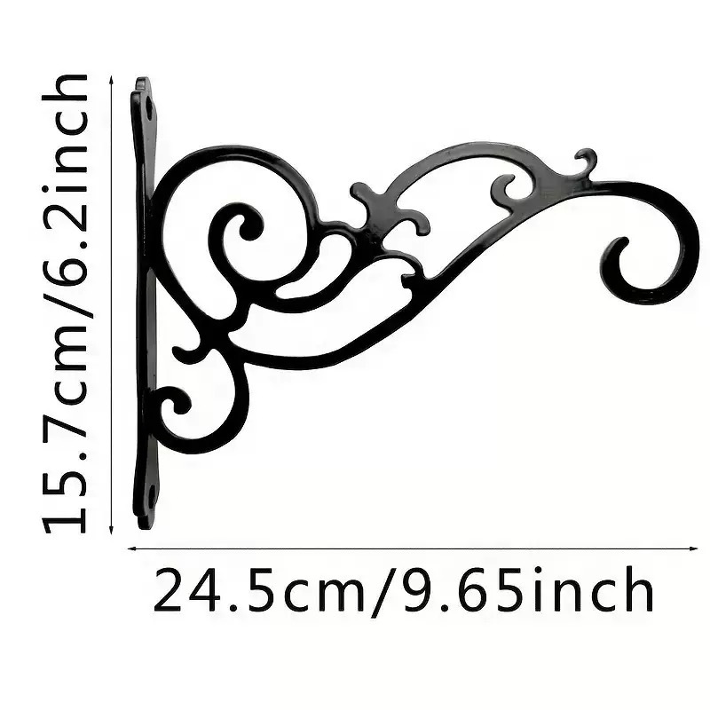 美学の壁の植物のフックの屋内および屋外-金属の掛かる植物のブラケットのベルトの美しい鳥の図