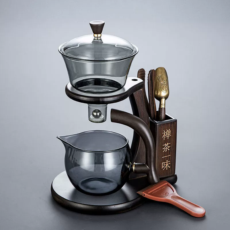 Automatic teapot, glass tea set, high-end tea cup, light luxury style