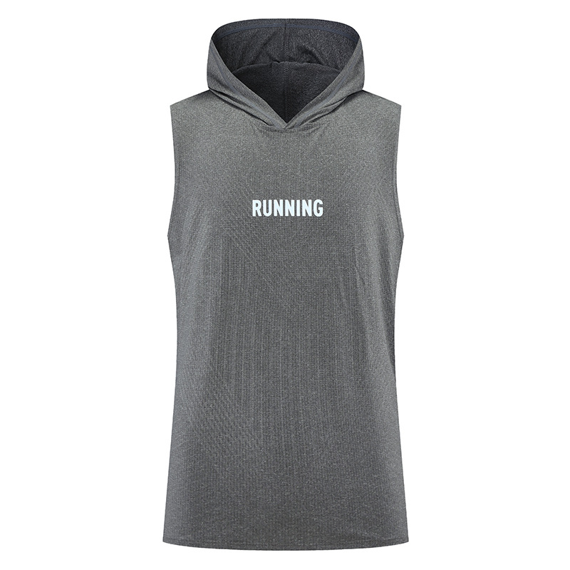 Verano de los hombres al aire libre corriendo Chaleco de secado rápido alto elástico transpirable grupo deportes fitness aeróbic sin mangas superior