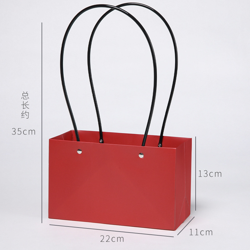Bolsa de PVC transparente para arreglos florales del Día de la Diosa, bolsa impermeable para ramo de flores, caja de flores portátil, bolsa de embalaje para flores