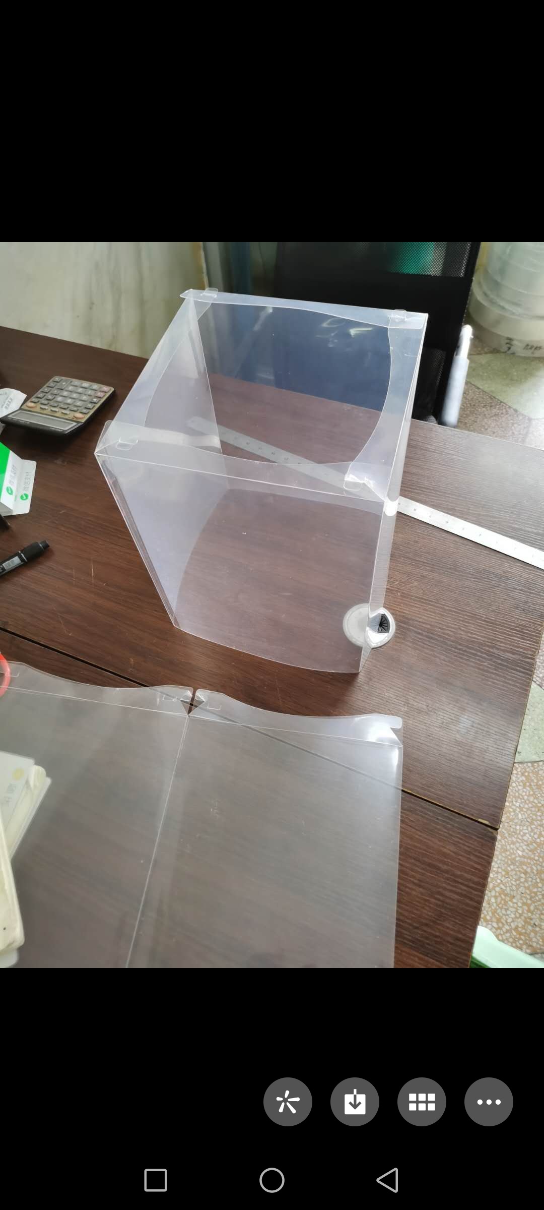 透明单贴pet蛋糕盒350*520*0.47mm