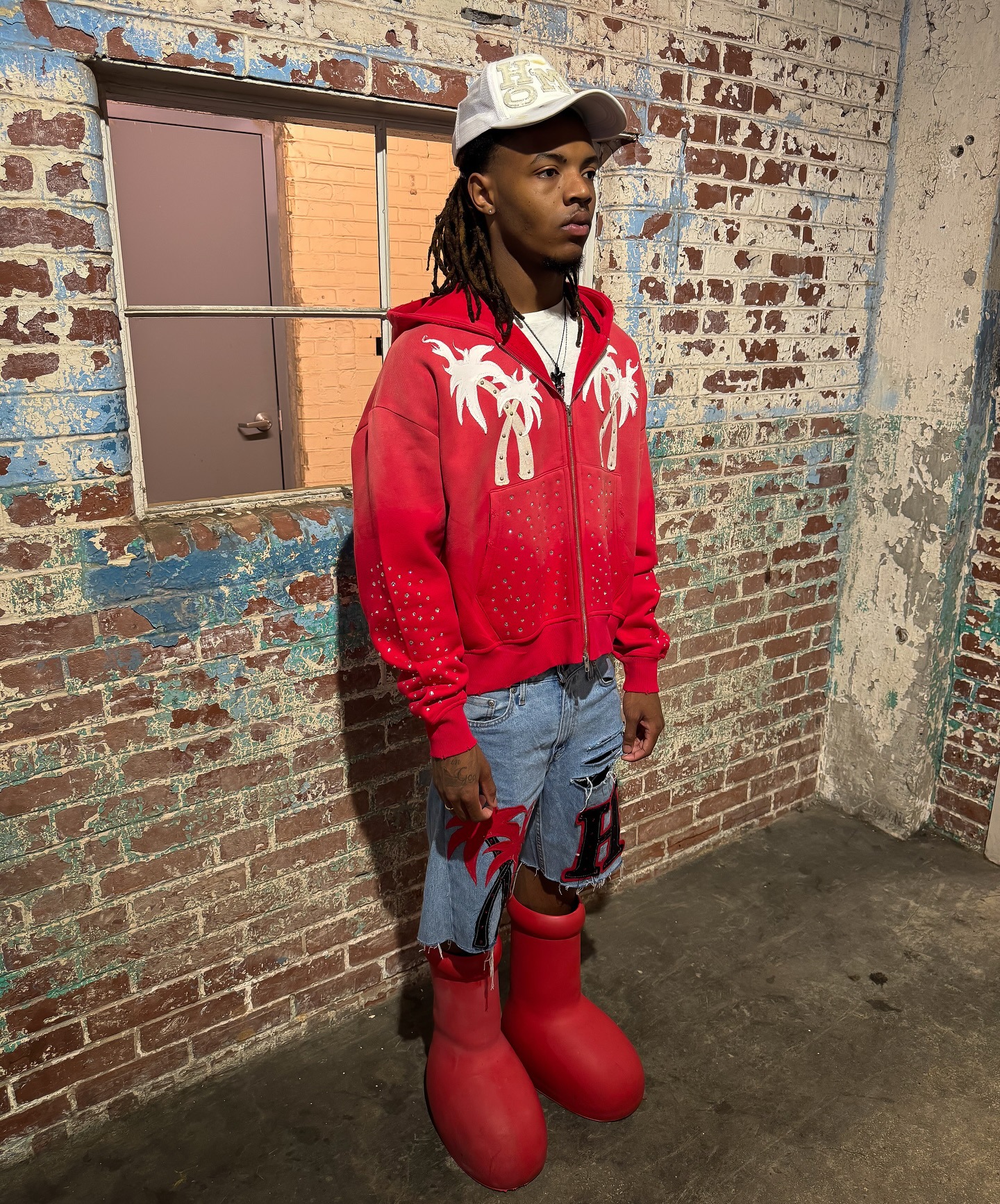 Men's Clothing American Retro Design Printed Hoodie Loose Niche Personality High Street Unisex Hip Hop Style Sweatshirt_viptrois.com