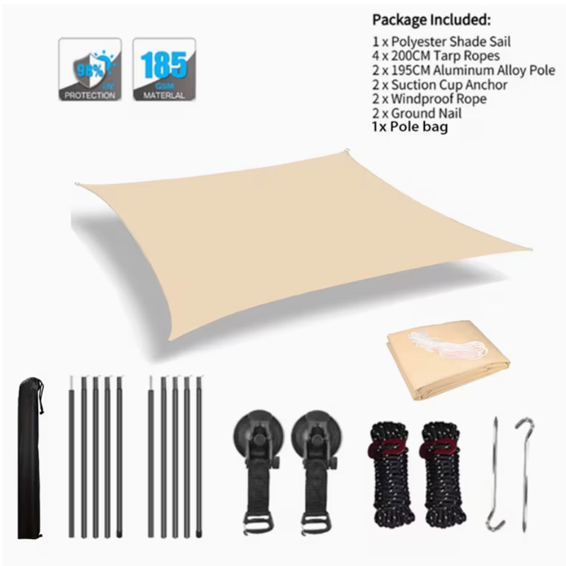 SUV side awning, car side tent, outdoor camping car side sunshade, off-road rainproof and sunproof car side cover