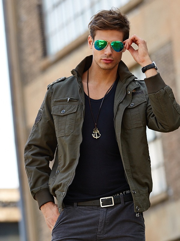 fashionable trend keep warm jacket for leisure