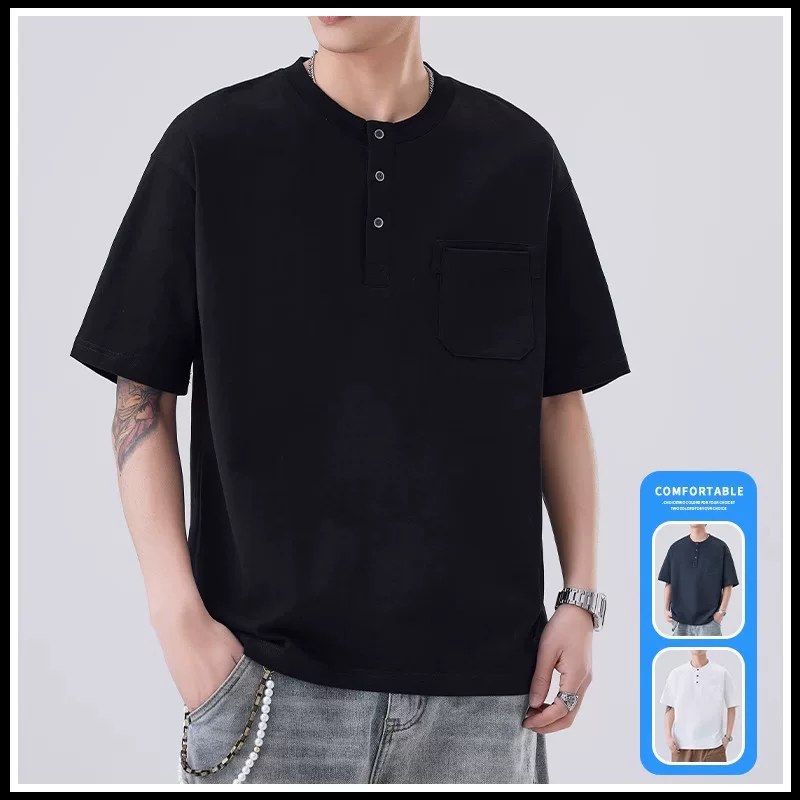 Summer universal retro trend men's breathable short sleeve T-shirt, Chinese style