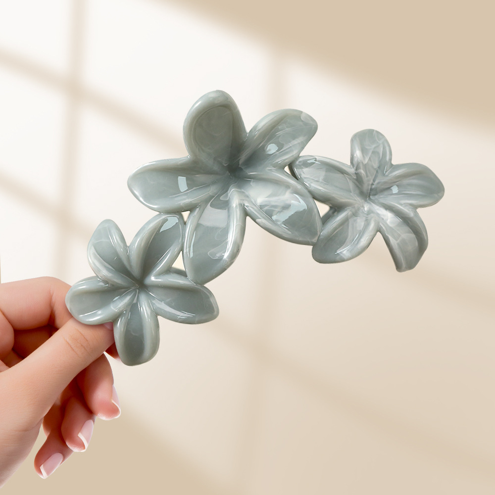 55g Weight Hair Clip, Hair Claws Hair Accessories Type 1 Piece Quantity Holiday Occasion ABS Material Flower, Fish, Shark, Plumeria Pattern All Seasons Season Women's Gender Sweet Style Sweet Women's Flower Fish Shark ABS Hair Clip Hair Claws 8