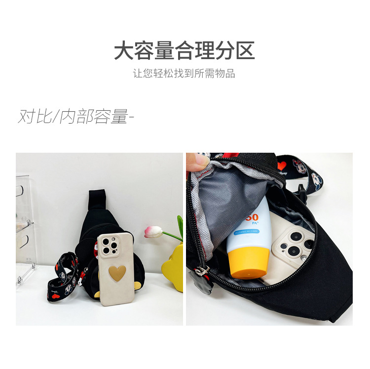 Cute mini new Korean-style children's bag, fashionable cartoon shopping trend 2022 crossbody bag for boys and girls, chest bag Item Picture