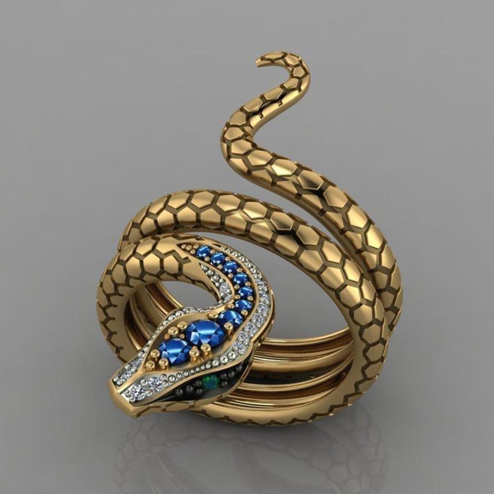 Ancient Golden Spirit Snake / Opening adjustable