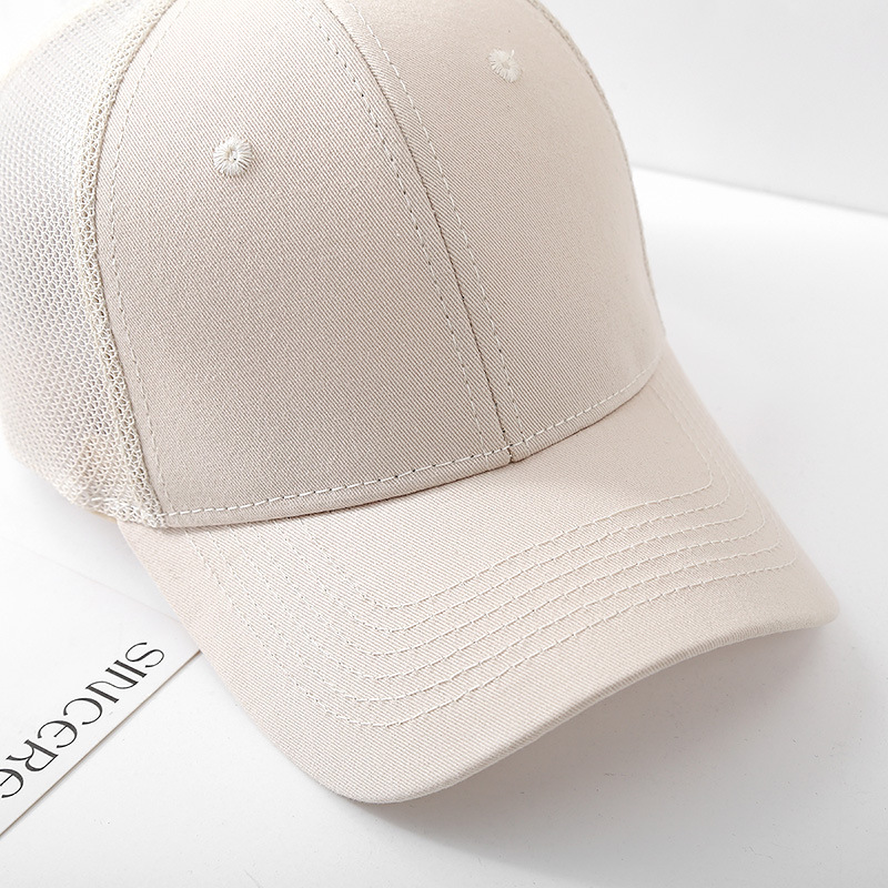 Sombreros para niños, sombreros para el sol, gorras de primavera y otoño, gorras de béisbol coreanas para padres e hijos, gorras de media malla con protector solar de moda para hombres