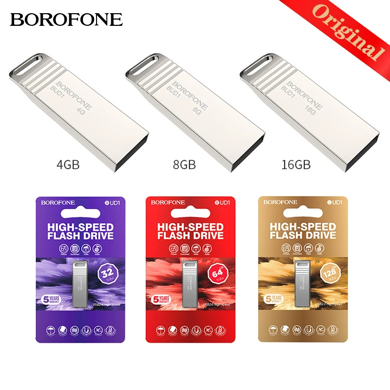 BOROFONE USB флеш-накопитель высокой скорости, 128ГБ, 64ГБ, 64ГБ, 32ГБ, 32ГБ, 16ГБ, 16ГБ, 8ГБ, 8ГБ, 4ГБ, 4ГБ, (торговля через границу)