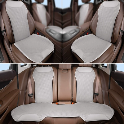 Four Seasons Pad | Comfortable Non-Slip Summer Cooling Pad, Direct - off-white-full-car-7-piece-set-breathable-ice-silk-clean-labelno-logo