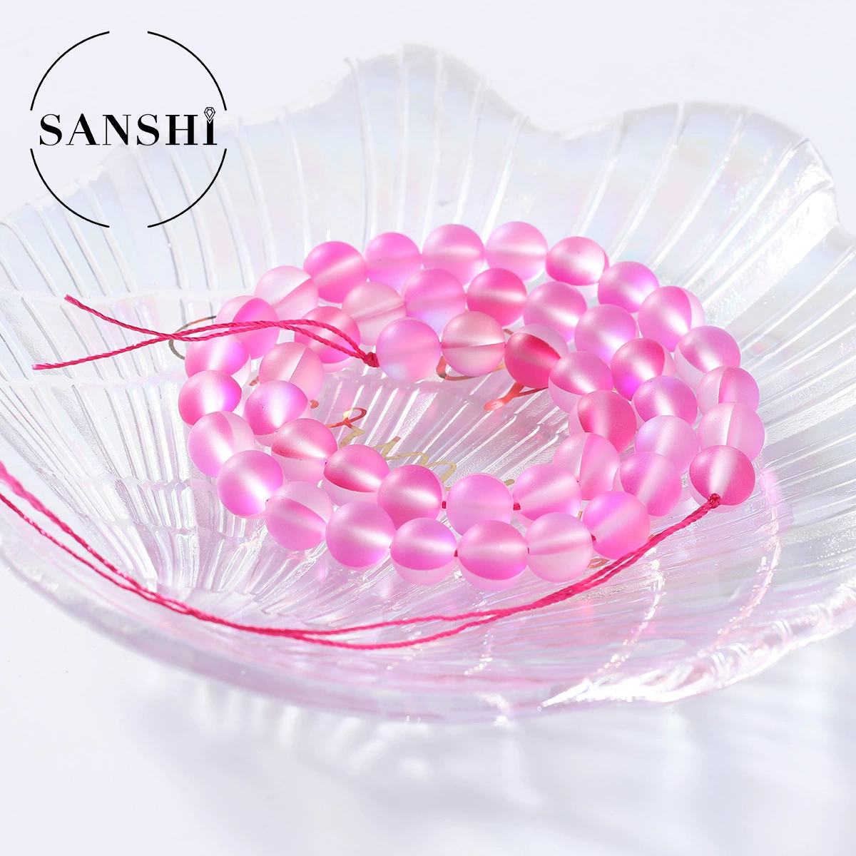 Трансграничные эксклюзивные для хрустальных бисероплетенных браслетов 8 мм круглые бисерные тренды разноцветных разноцветных бисерных аксессуаров