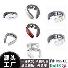 跨境颈椎按摩仪器多功能颈椎按摩器电疗理疗仪脉冲加热颈部护颈仪