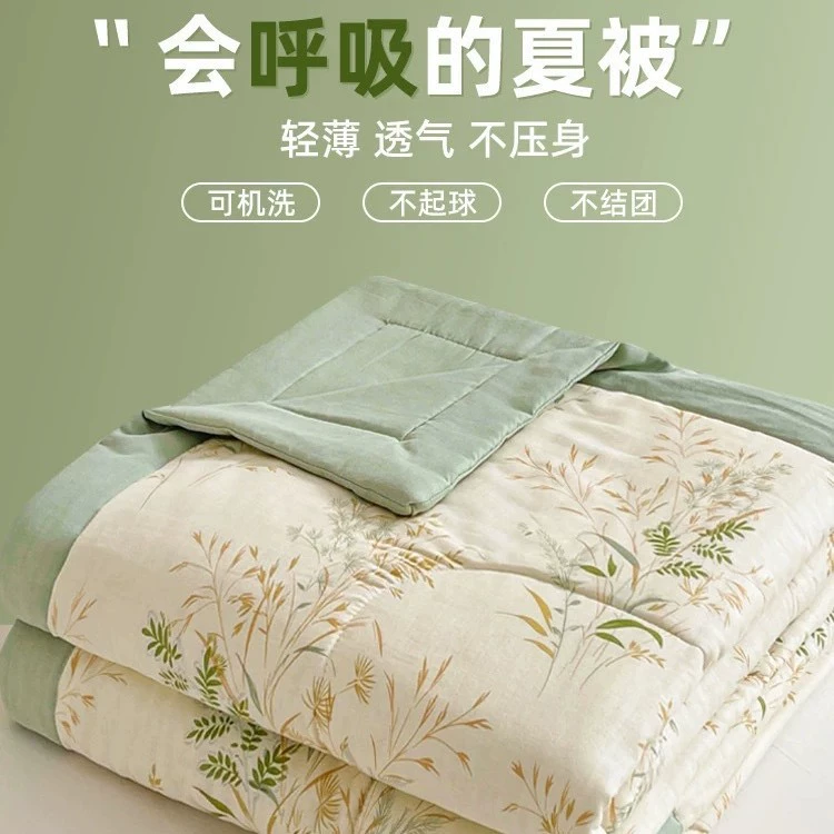 Летнее одеяло из бархата с бриллиантами, летнее студенческое общежитие, односпальное и двуспальное одеяло с кондиционером, тонкое одеяло, летнее одеяло с цветочным принтом, можно стирать в машине, подарочное одеяло