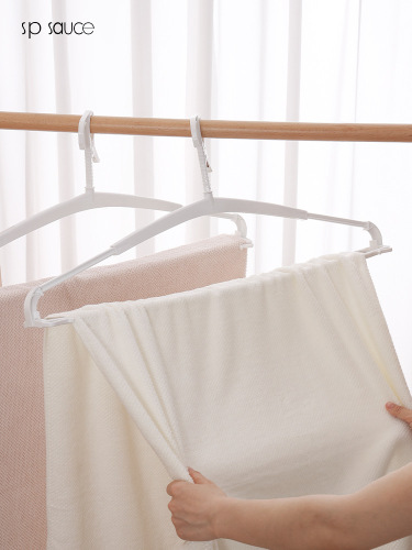 Retractable bath towel rack, bathroom towel hanger, home windproof trouser rack for drying sheets and quilt cover, 2-pack