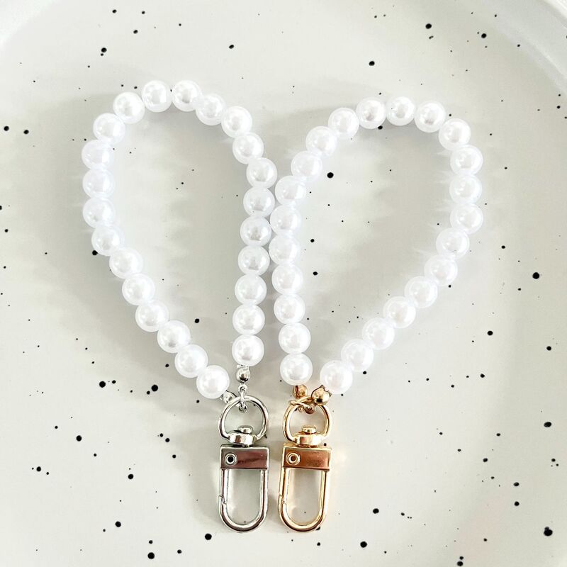 Hot Selling Pearl Bag Keychain Coin Purse Mobile Phone Chain Plush Toy Key Pearl Chain Niche Pendant