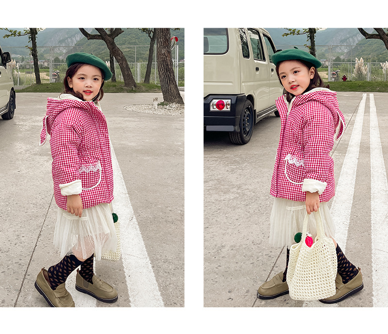 Piumino di media lunghezza per bambina autunno inverno nuova bambina, taglia piccola e media_voghion.com