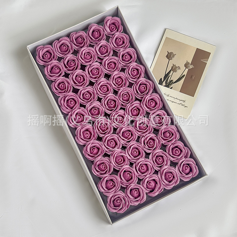 Venta directa de fábrica mini pulgares cabeza de flor diy productos semiacabados flor de jabón cabeza de rosa regalo de flor de jabón al por mayor
