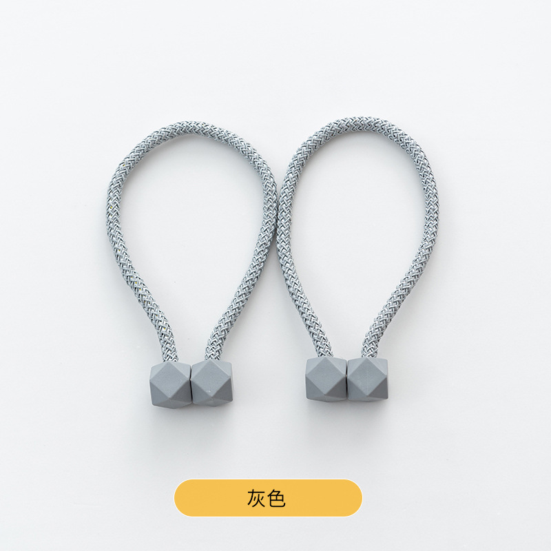 Hebilla de succión magnética transfronteriza moderna simple cubo liso correa de cortina hebilla de cortina sin perforar sin instalación al por mayor