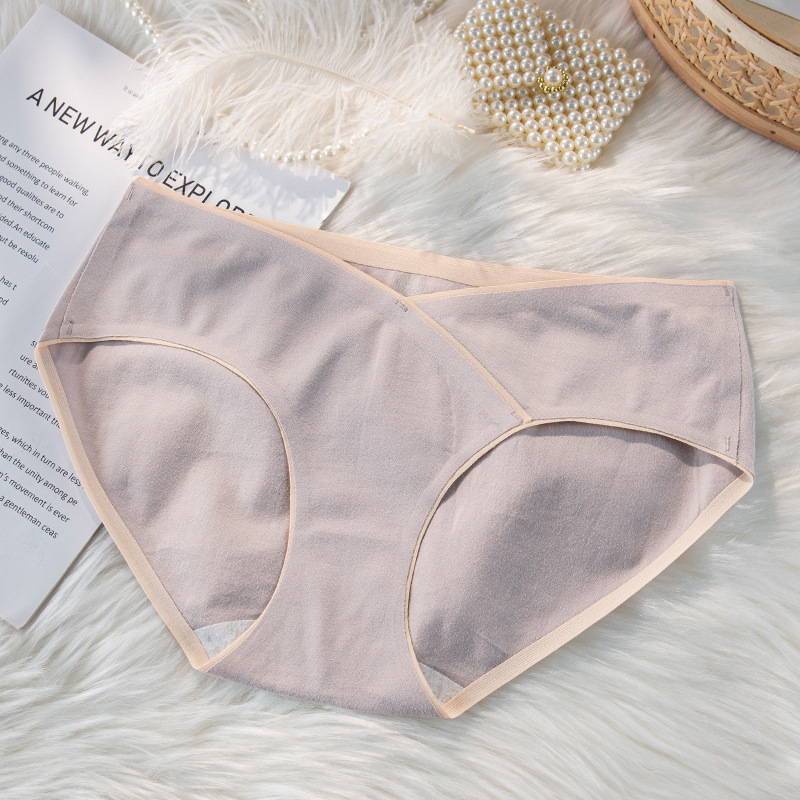 Ropa interior de las mujeres embarazadas algodón antibacteriano inferior entrepierna cintura baja vientre apoyo embarazo temprano, medio y tarde posparto ropa interior de algodón sin costuras mujeres embarazadas