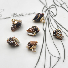 异形贝壳纽扣海螺金属脚贝壳扣子不规则花螺贝壳扣开衫毛衣衬衫扣