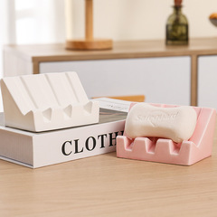 北歐現代簡約家居衛生間浴室置物酒店會所斜面陶瓷肥皂碟子香皂盒