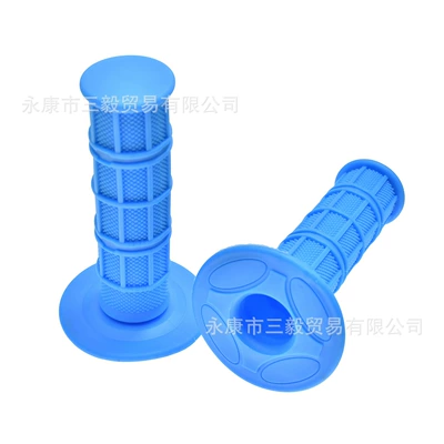 Motosiklet ləvazimatları və aksesuarları: Rubber Soft Handlebar Cover - 1-pair-of-light-blue