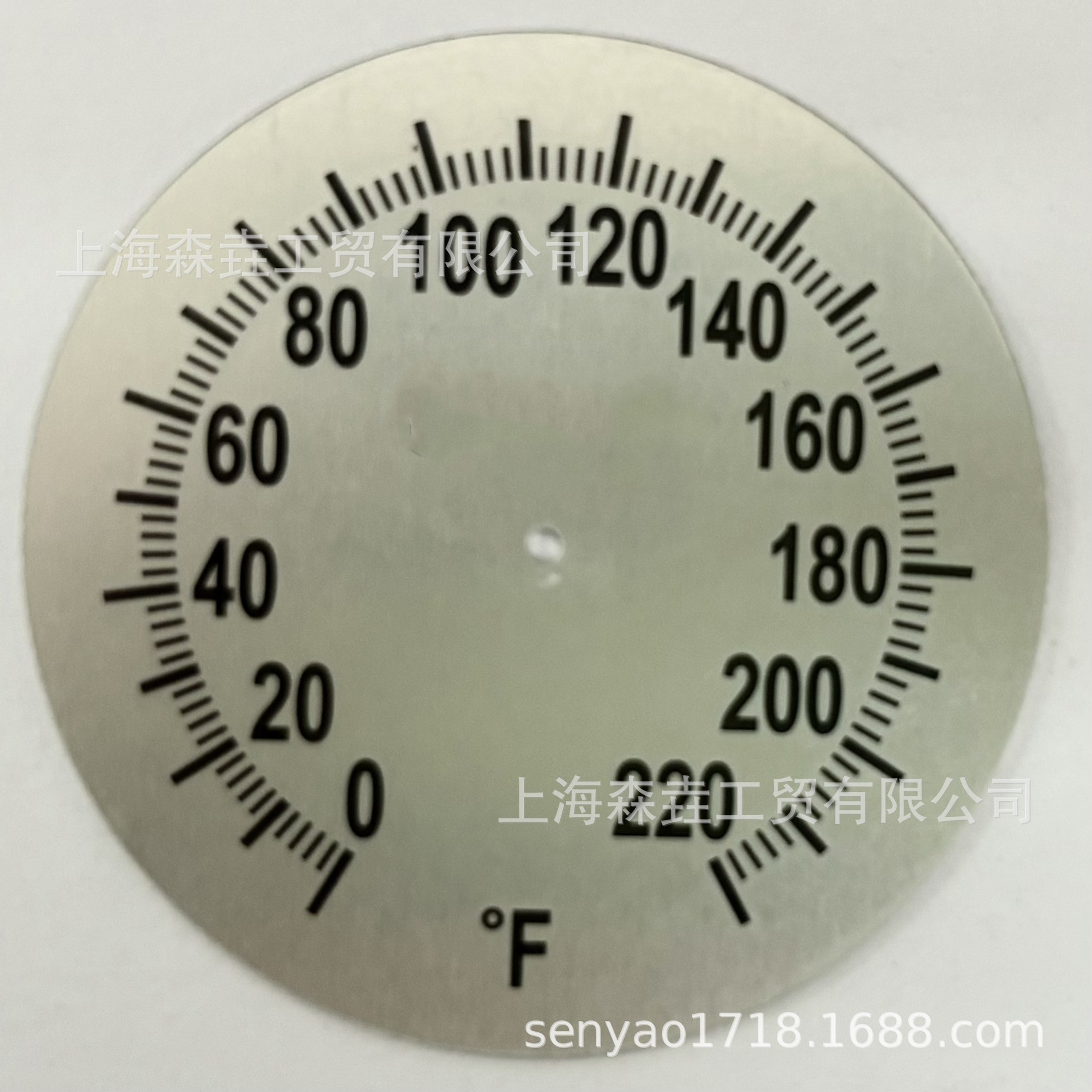 SS304材质40mm压边型双金属温度计T153P轴向指针式