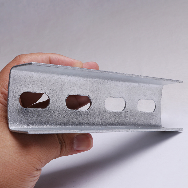 紧固件配件太阳能镀锌支架外链直连光伏C型钢链接四孔直连接件