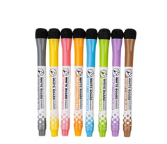 Factory Direct Supply Children's Magnetic Colorful Whiteboard Pens with Eraser, Erasable and Adhesive Drawing Water Pens
