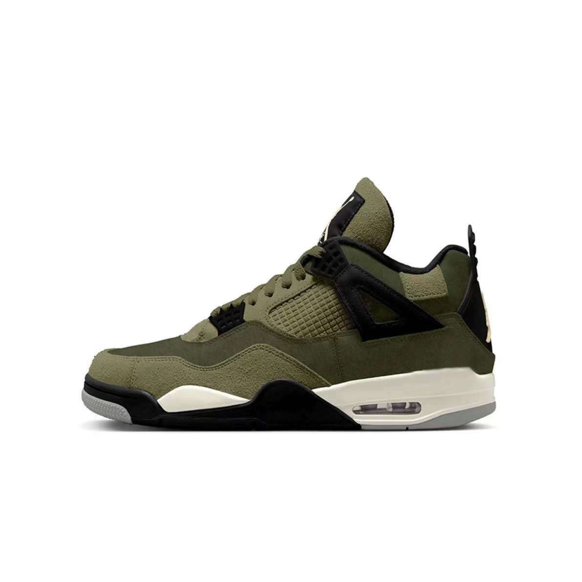Putian Chunyuan AJ4 zapatos de baloncesto marrón naranja negro amarillo rayos eléctricos masculinos y femeninos clásicos Jiao4 Zhongyuan zapatos de baloncesto para hombres y mujeres