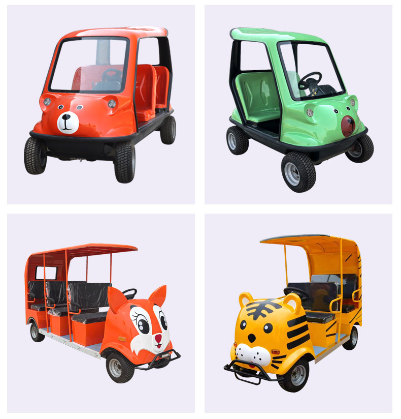 Electric Sightseeing Car for Tourist Attractions, Amusement Parks, and Parks; 4-Seater Electric Sightseeing Car for Tourist Areas