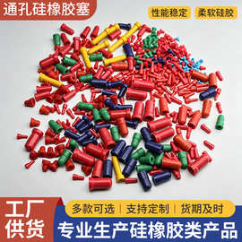 供应耐高温通孔橡胶塞电镀阳极氧化堵孔硅胶塞子堵头空心硅胶孔塞