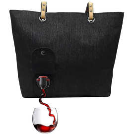 欧美热销葡萄酒手提包保温酒袋便携式旅行酒袋铝箔红酒保温冰包