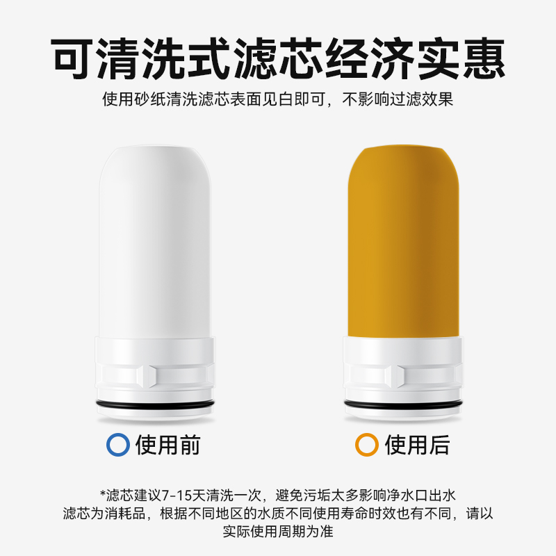 Filtro de grifo, filtro de cocina doméstica universal, filtro de agua de grifo, filtro de cerámica, accesorios para el filtro al por mayor