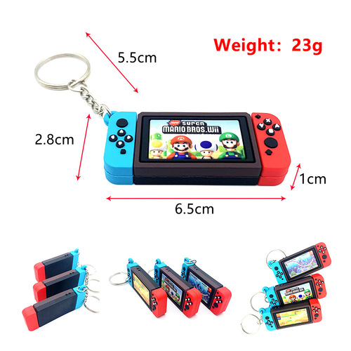 Switch Nintendo Gamepad Keychain Animal Crossing Super Mario Pendant Game Peripheral Pendant