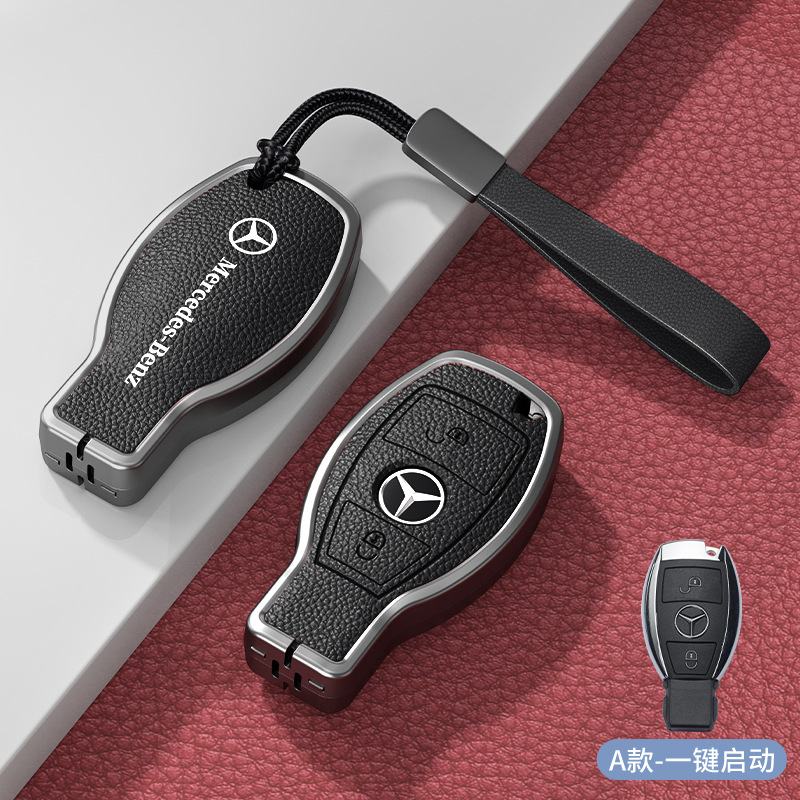 모델 A 스마트 2버튼 노블 블랙 아연 합금 싱글 쉘 + 핸드 스트랩