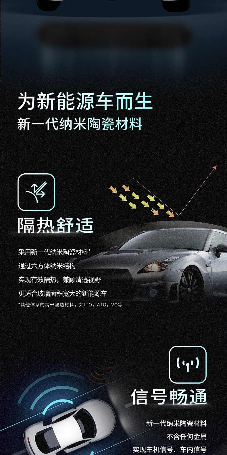 Vkool Weigu Qingyue+Yunchang Car Film Ceramic Film Glass Film Solar Film Car Window Sun Protection and Heat Insulation Film