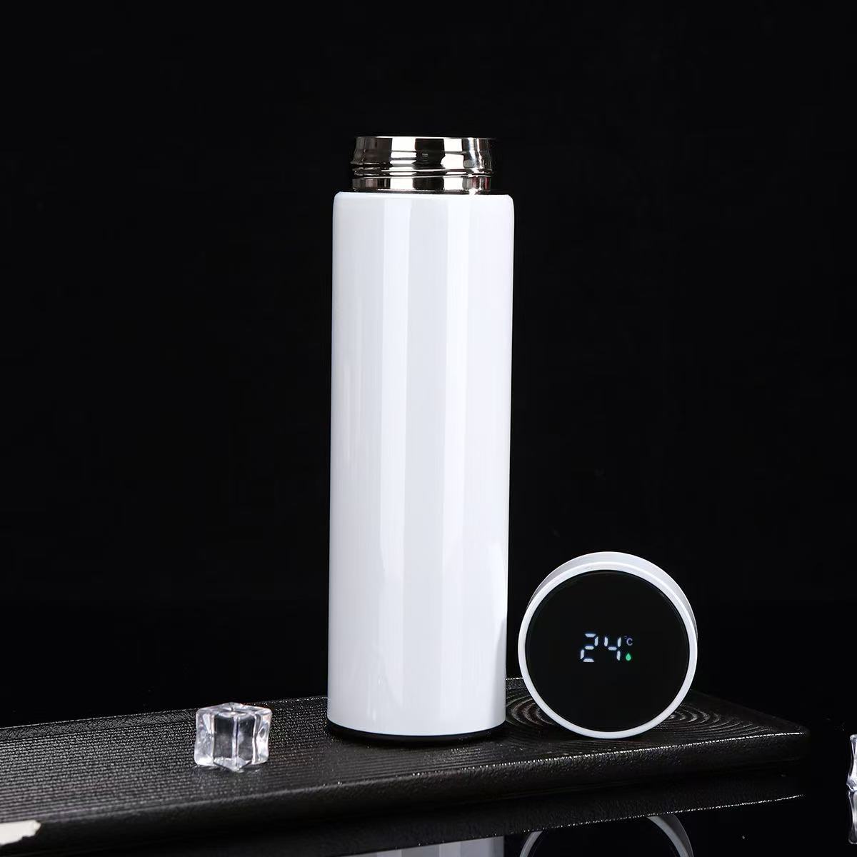 Taza de vacío inteligente Taza de agua recta de negocios de acero inoxidable 304 Pantalla de temperatura Taza de regalo publicitaria Logotipo personalizado