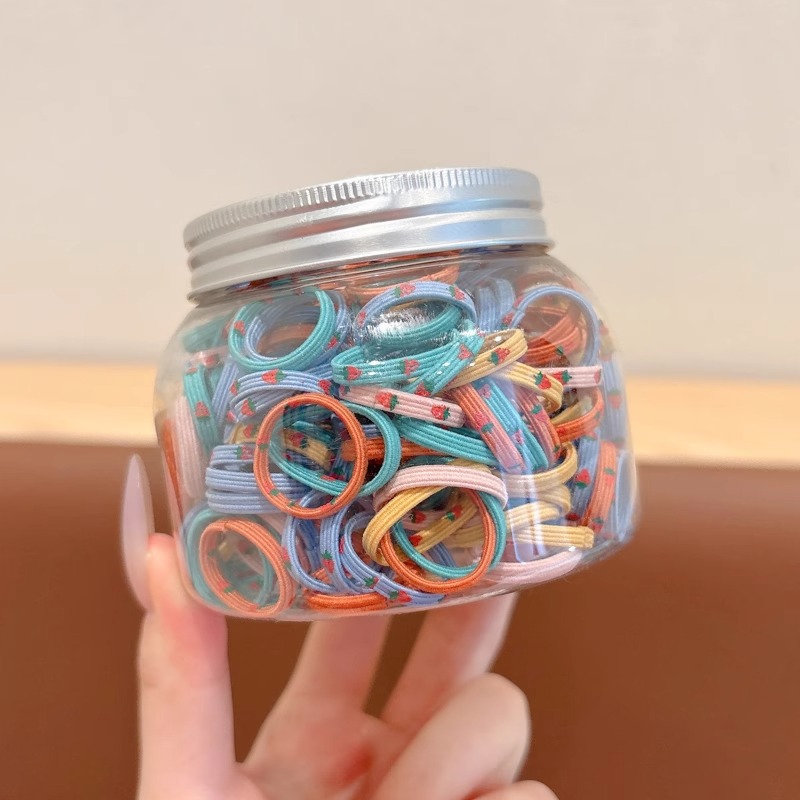 3 # Small color printing mixed color can 100 pieces ★ Suitable for those with small hair and those who are just learning to tie their hair ★
